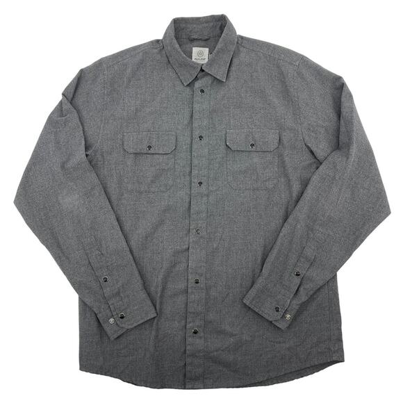 Flylow Other - Flylow Men's Royal Shirt Pearl Snap Long Sleeve Flannel Shirt Gray Size XL